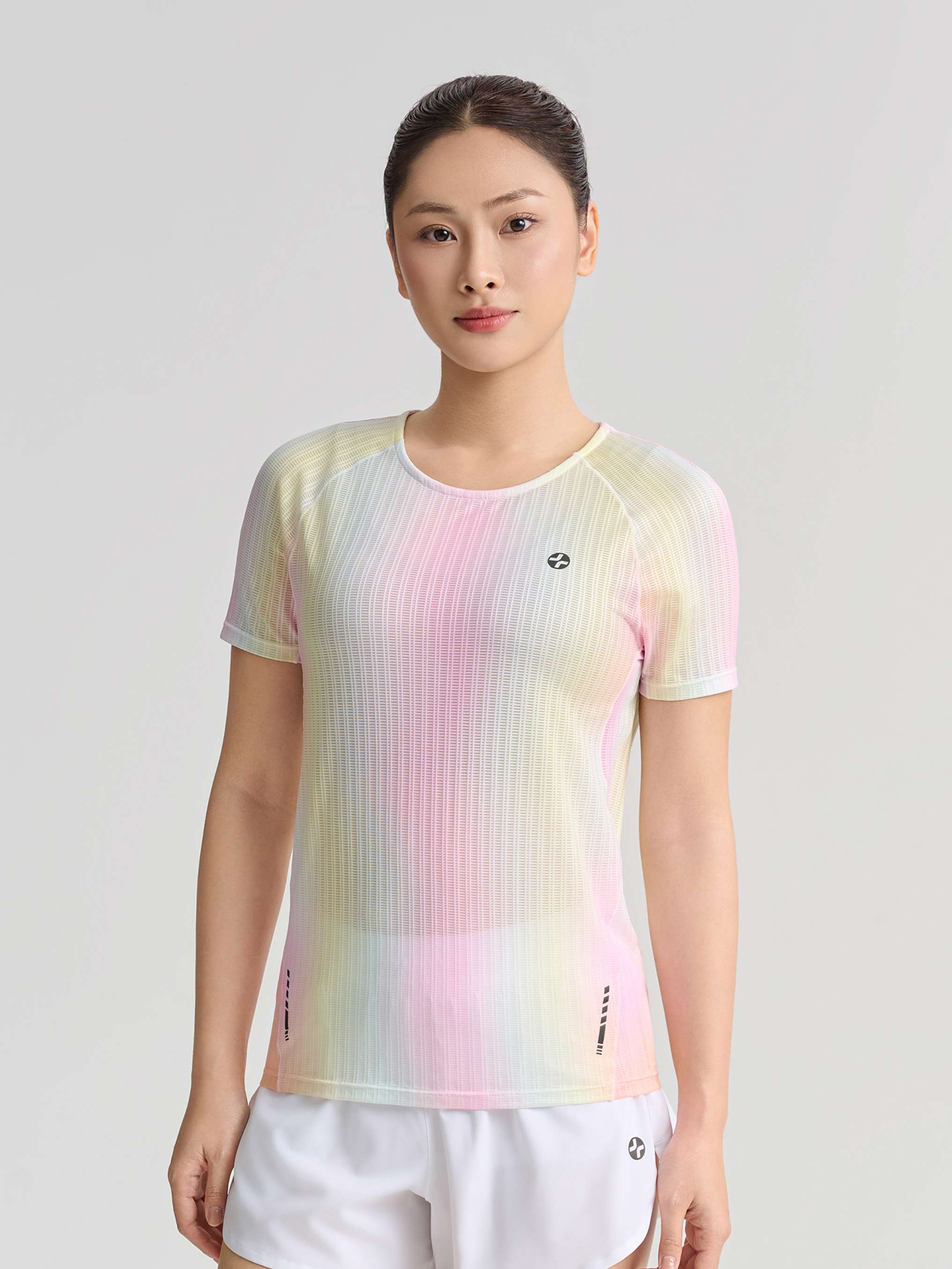 Tshirt chạy bộ nữ AirFlow Exdry Ombre