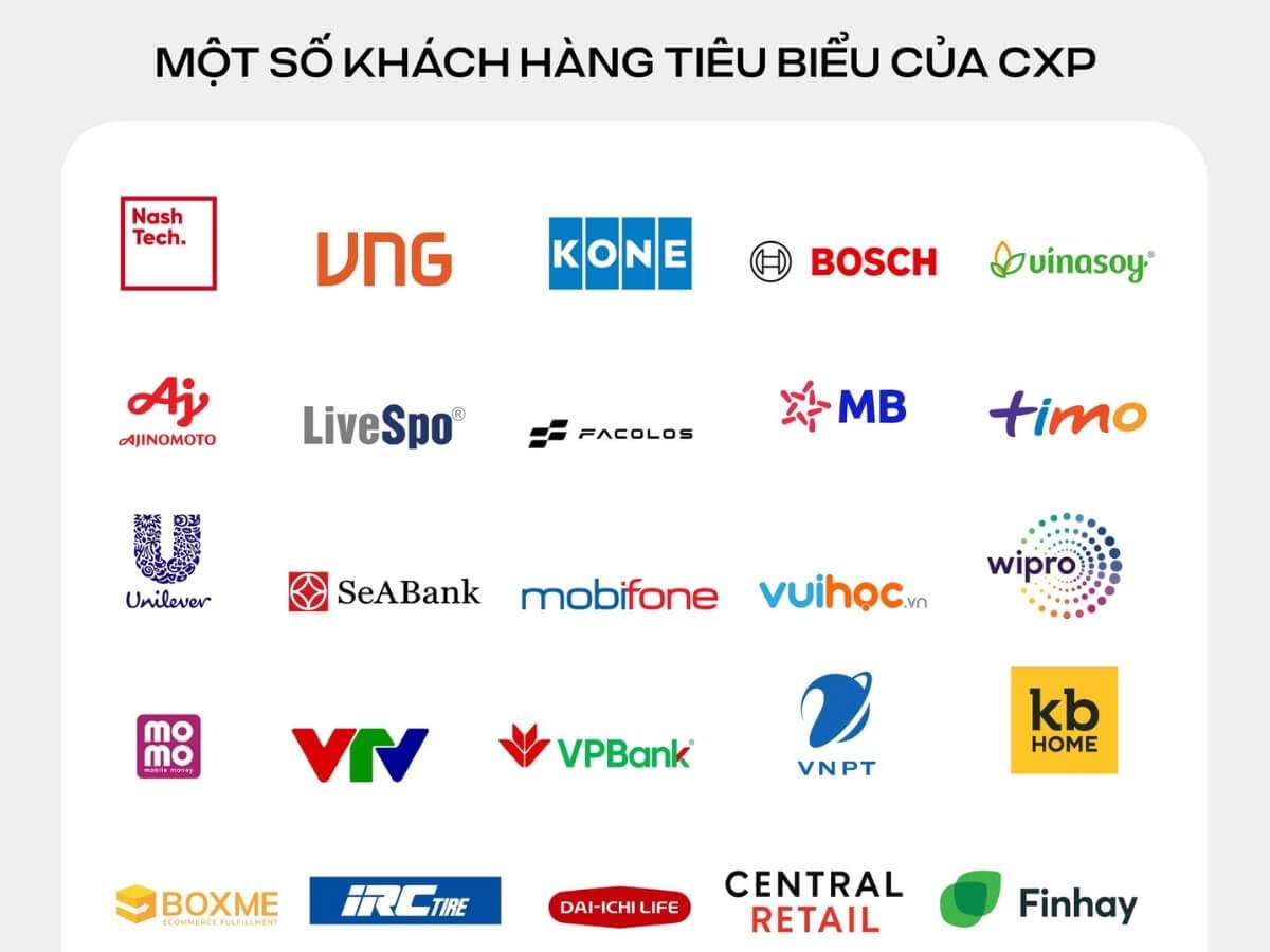 Các khách hàng tiêu biểu của CXP by Coolmate