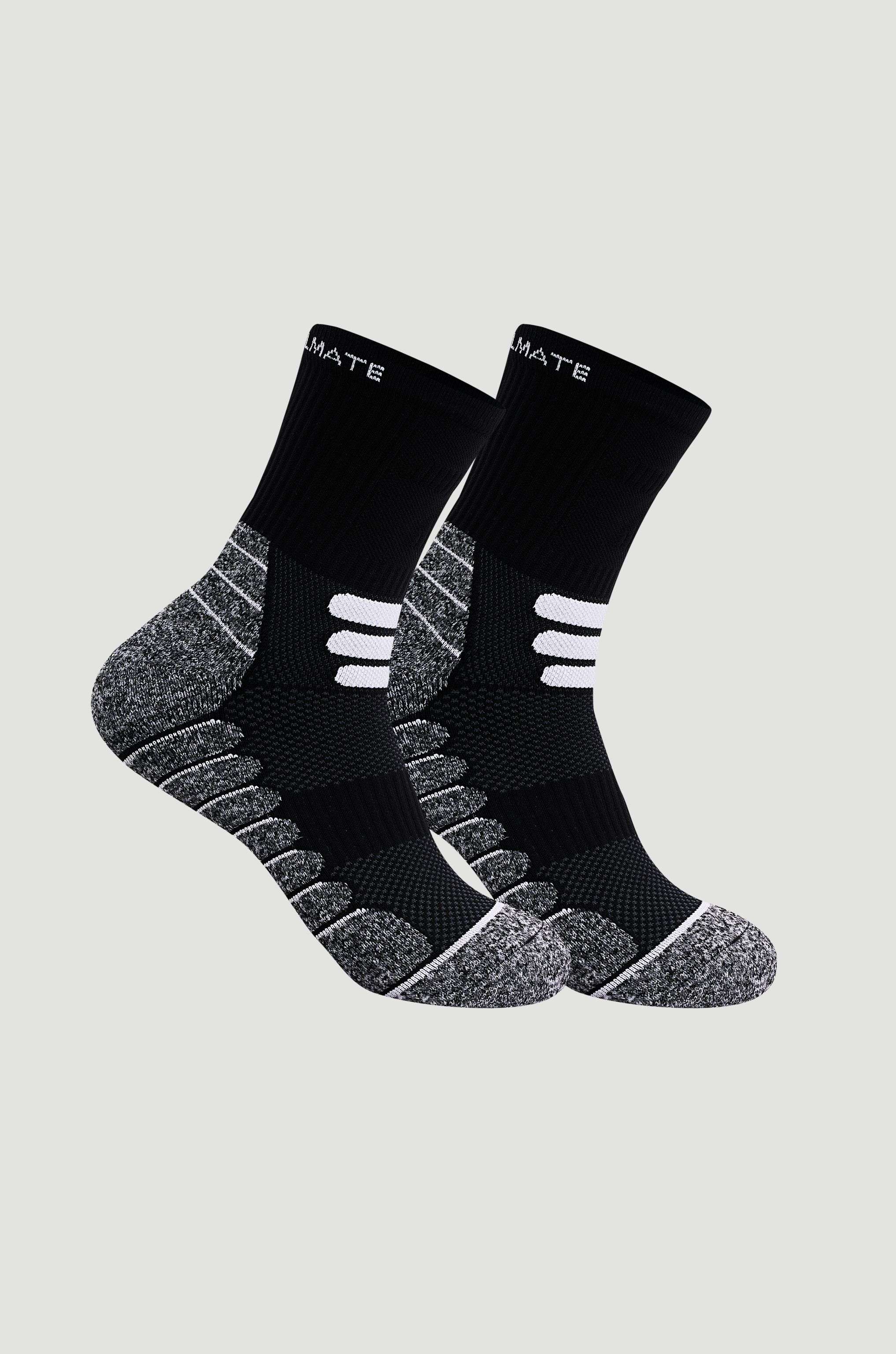 Tất Pickleball Nam Cổ Trung Court Black