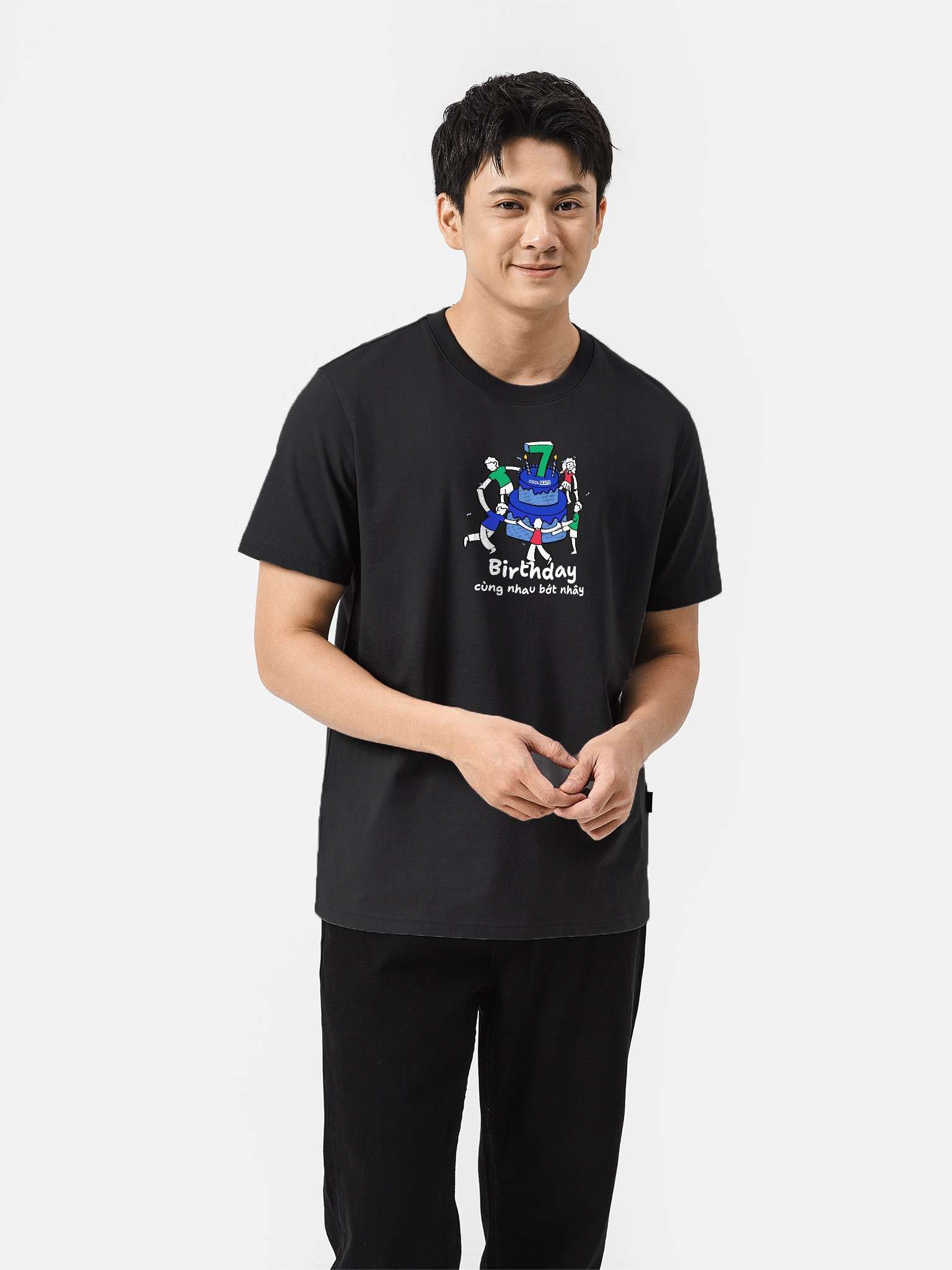 Áo thun Cotton Compact 7th Birthday Nhây