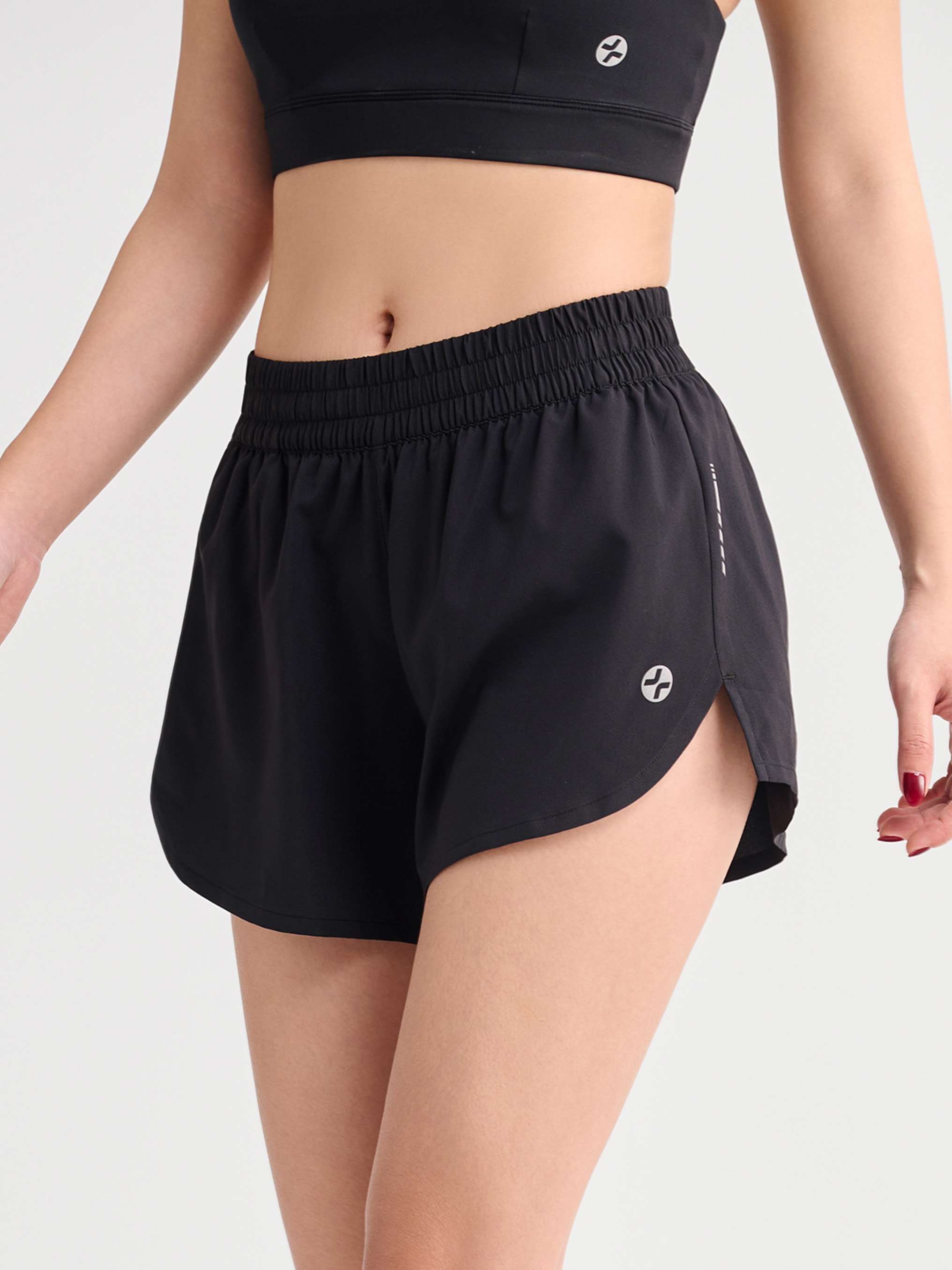 Quần shorts nữ chạy bộ 2 lớp Pace shorts 3.5IN