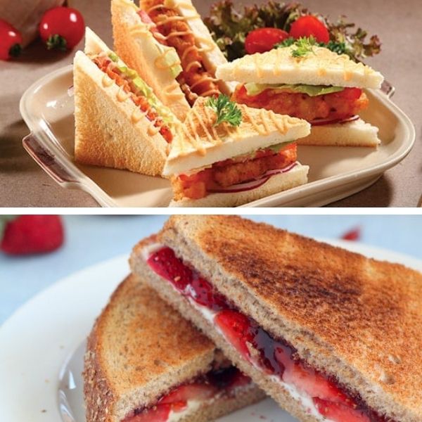 Có thể chuẩn bị sandwich thành nhiều món ăn đi picnic khác nhau 