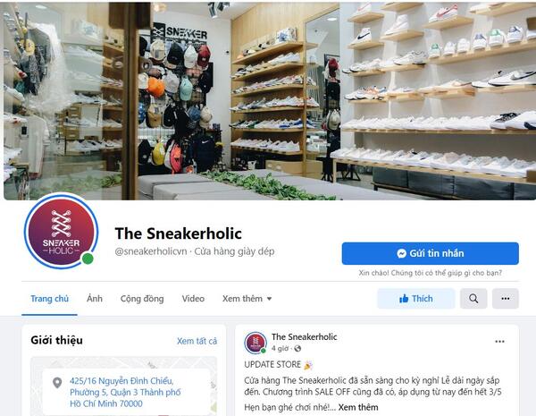 Fanpage của The Sneakerholic