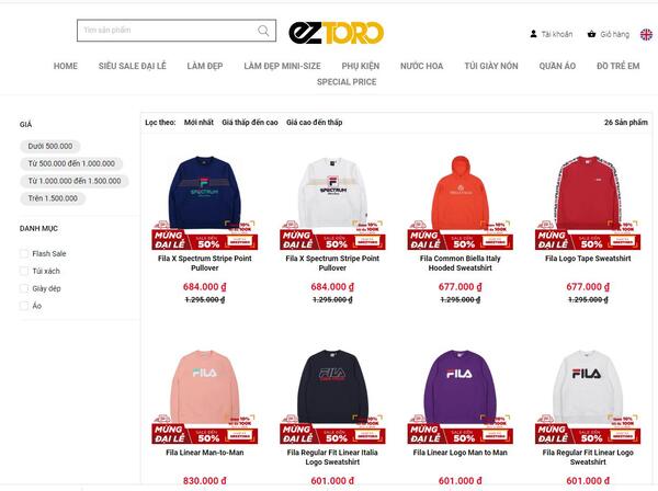 Website chính thức của EZToro