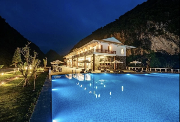 Mai Chau Mountain View Resort mang phong cách hiện đại sang trọng