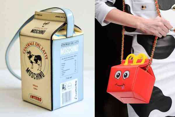 Chiếc túi hình hộp sữa - Moschino