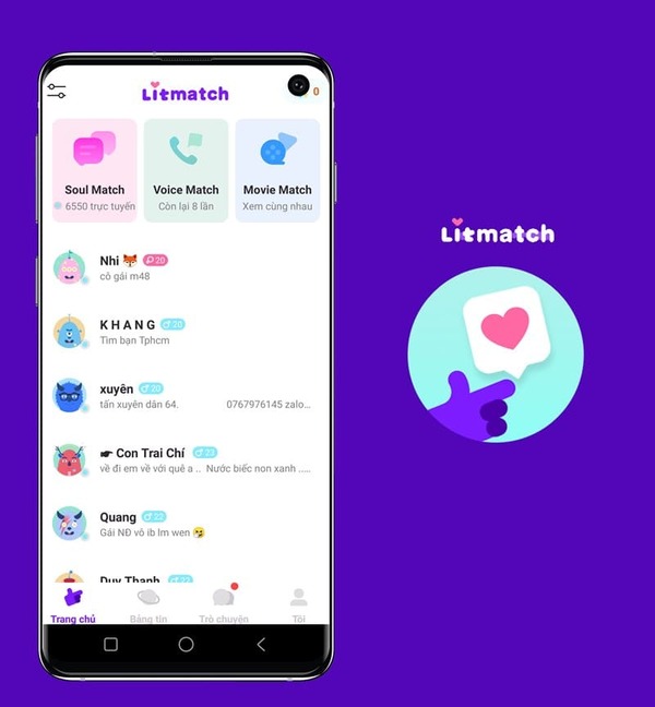 Litmatch là mạng xã hội ẩn danh cho phép users tìm hiểu, nhắn tin với nhau mà vẫn đảm bảo giữ kín thông tin