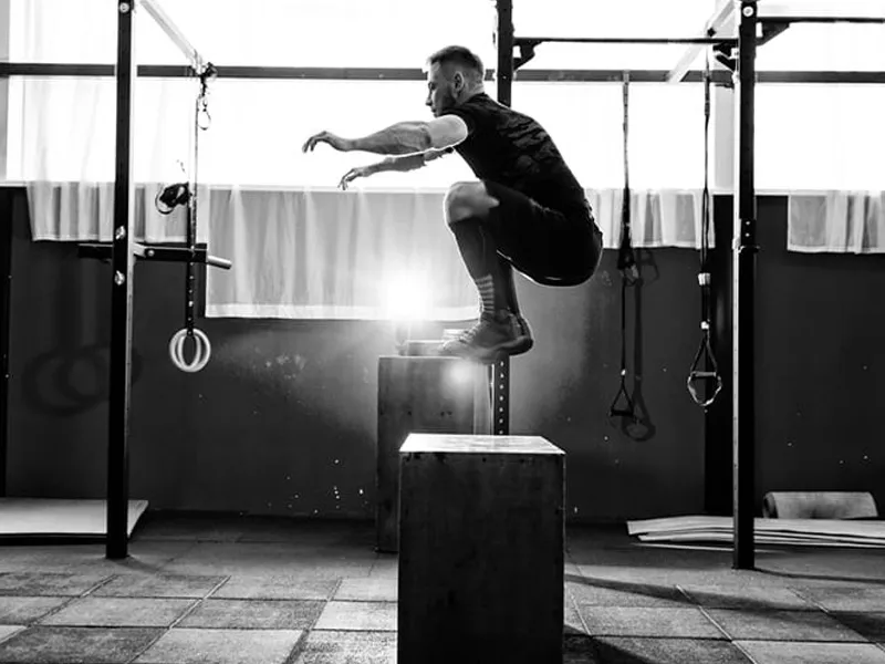 Box Jump Burpee