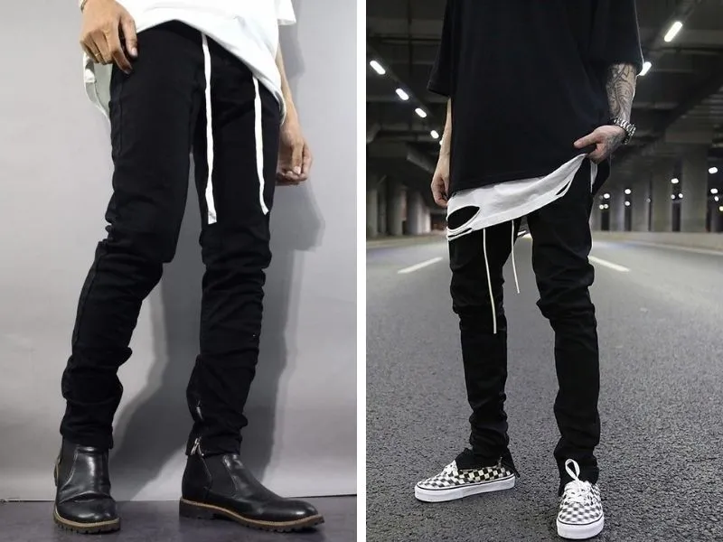 Quần jeans zipper đen - Đơn giản nhưng không đơn điệu