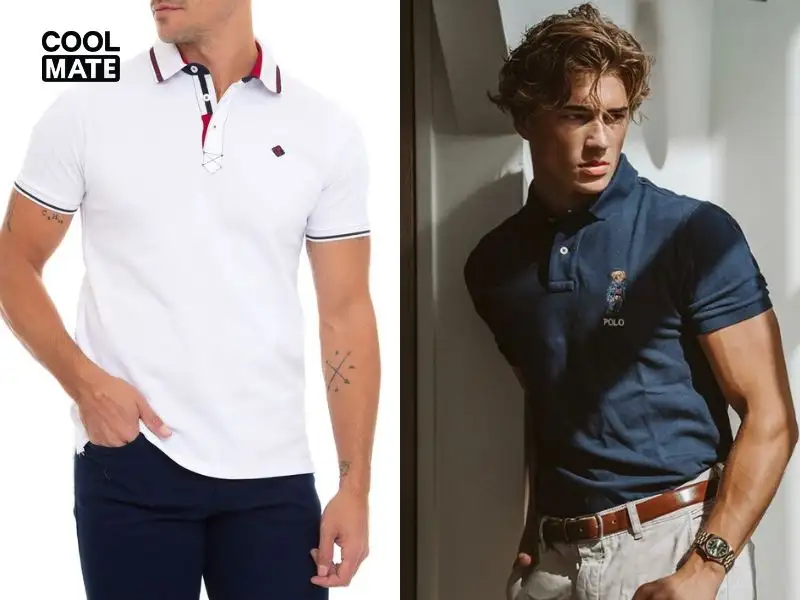 Áo polo nam chất liệu vải polyester của Coolmate