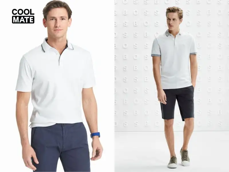 Áo polo nam chất liệu vải cotton 35/65 