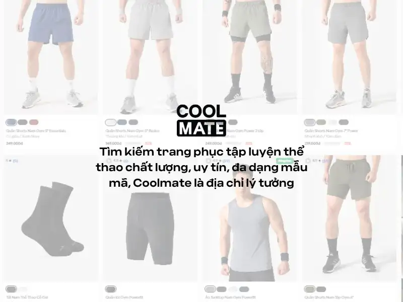 Coolmate - địa chỉ cung cấp trang phục thể thao uy tín