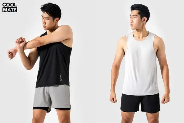 Áo tanktop Active V2 của Coomate mặc đi tập rất thoải mái