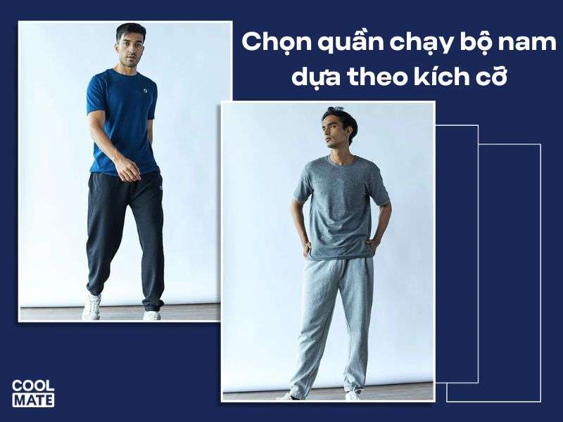 Chọn quần chạy bộ nam dựa theo kích cỡ