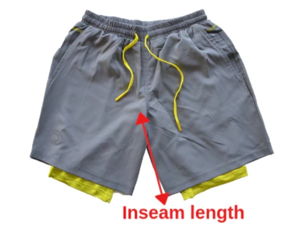 Cách đo độ dài quần short nam