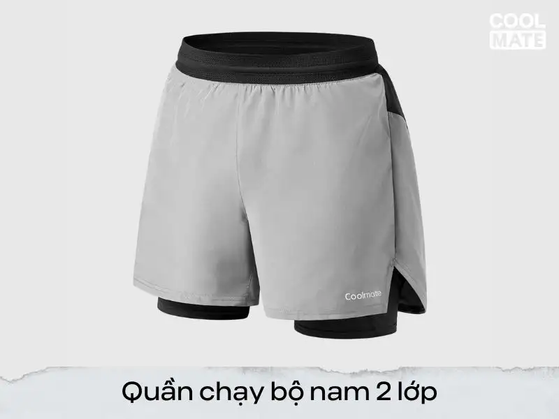 Thiết kế của quần chạy bộ nam 2 lớp