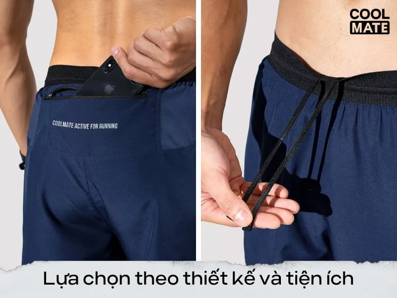 Lựa chọn dựa theo thiết kế và các tiêu chí tiện ích cho runners