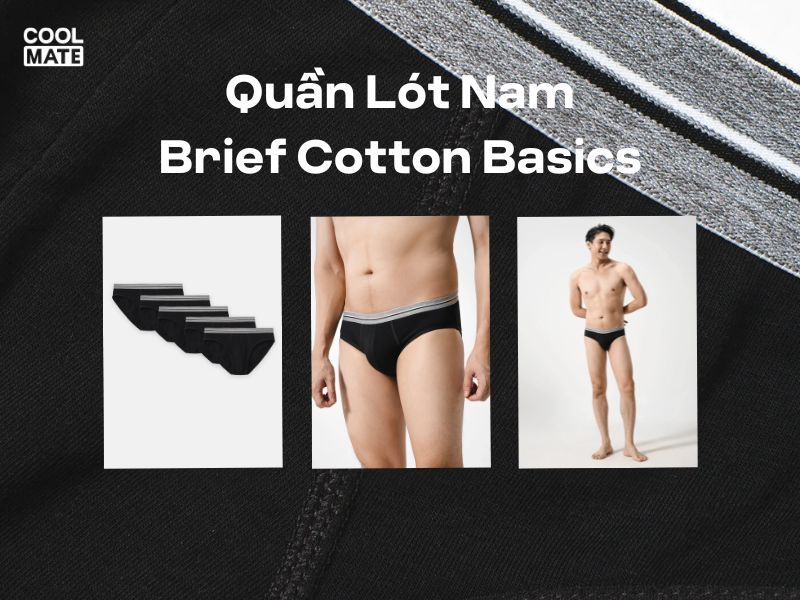 Quần Lót Nam Brief Cotton Basics