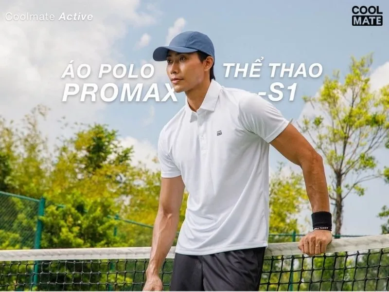 Áo polo thể thao Promax-S1 thuộc top 3 sản phẩm bán chạy tháng 3/2024 tại Coolmate