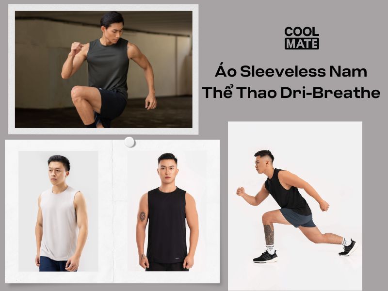 Áo Sleeveless Nam Thể Thao Dri-Breathe