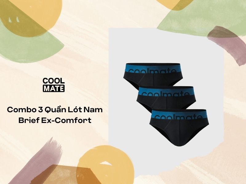 Combo 3 Quần Lót Nam Brief Ex-Comfort