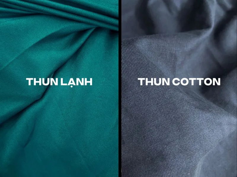  Sự khác nhau giữa thun lạnh và thun cotton