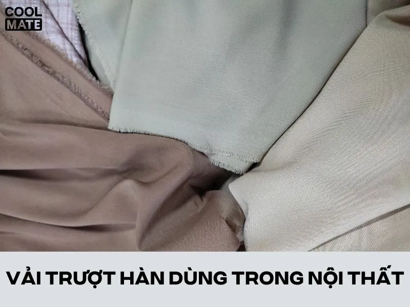  Vải trượt Hàn dùng trong nội thất 