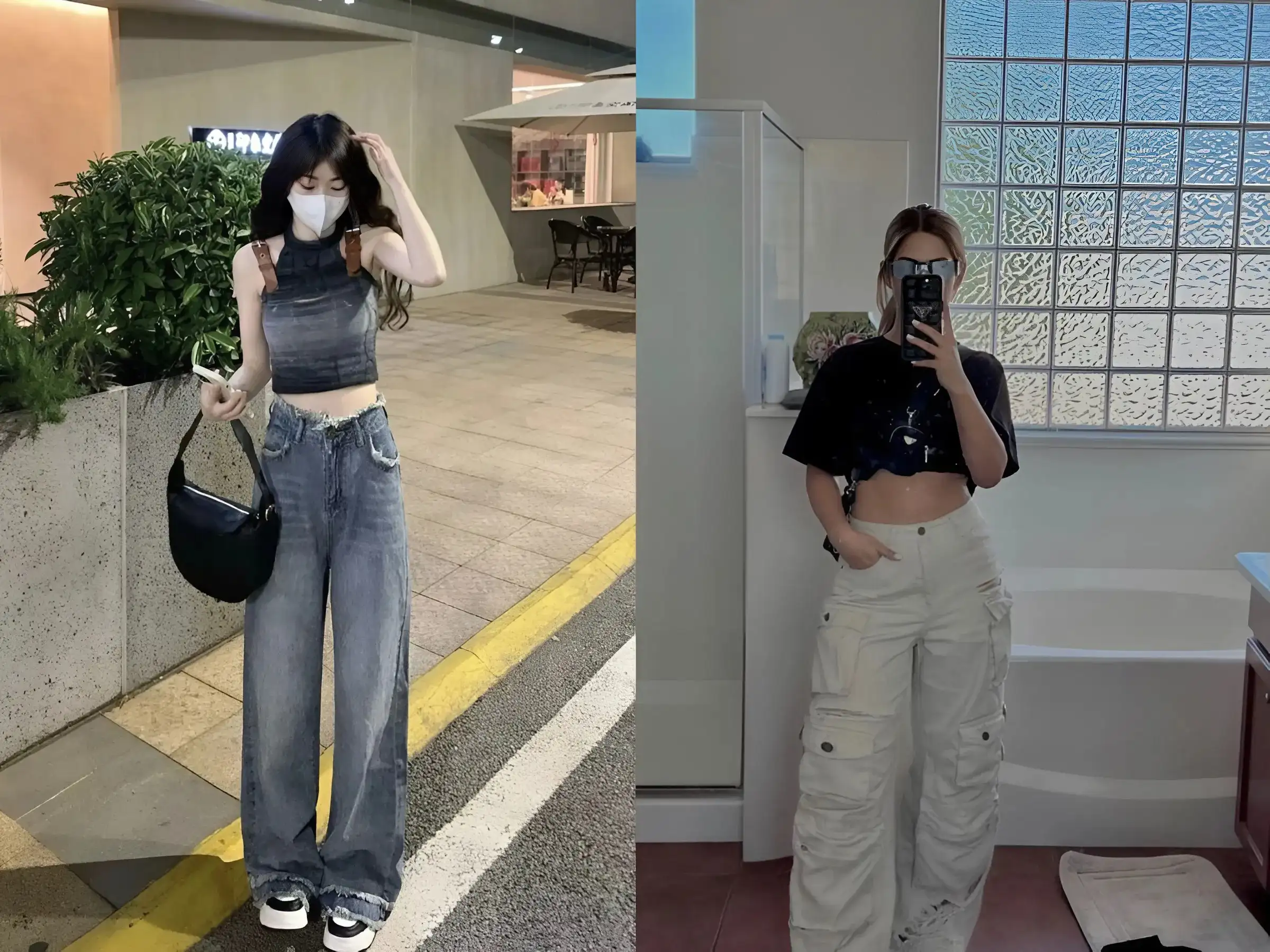 Cá Tính Với Áo Croptop/Tanktop & Quần Cargo/Jeans Ống Rộng