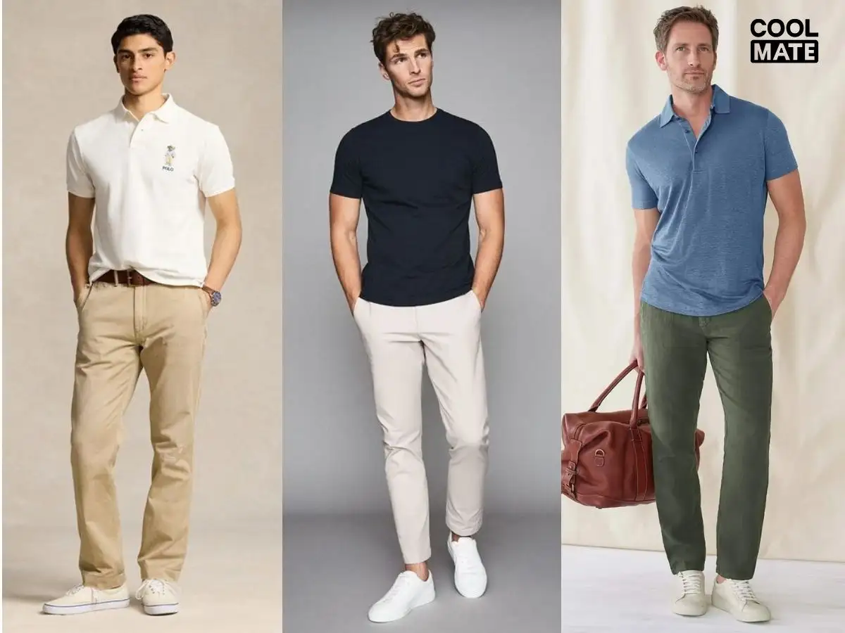 3 nguyên tắc phối màu áo polo đơn giản