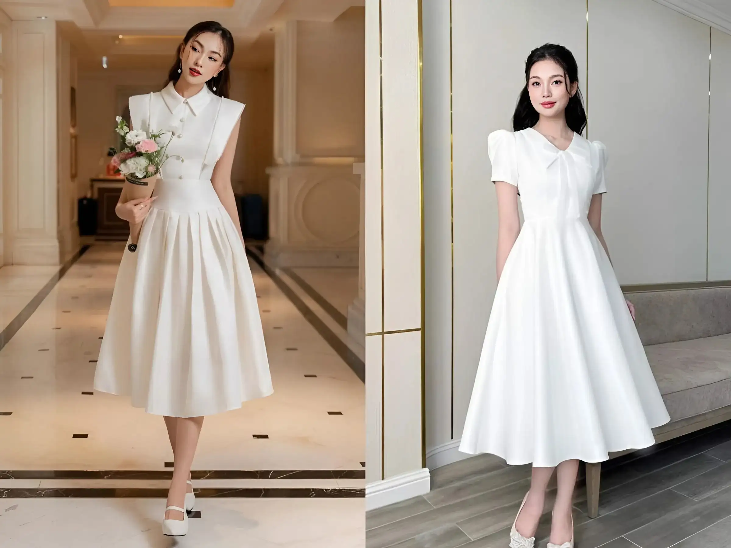 Váy liền thân dáng xòe