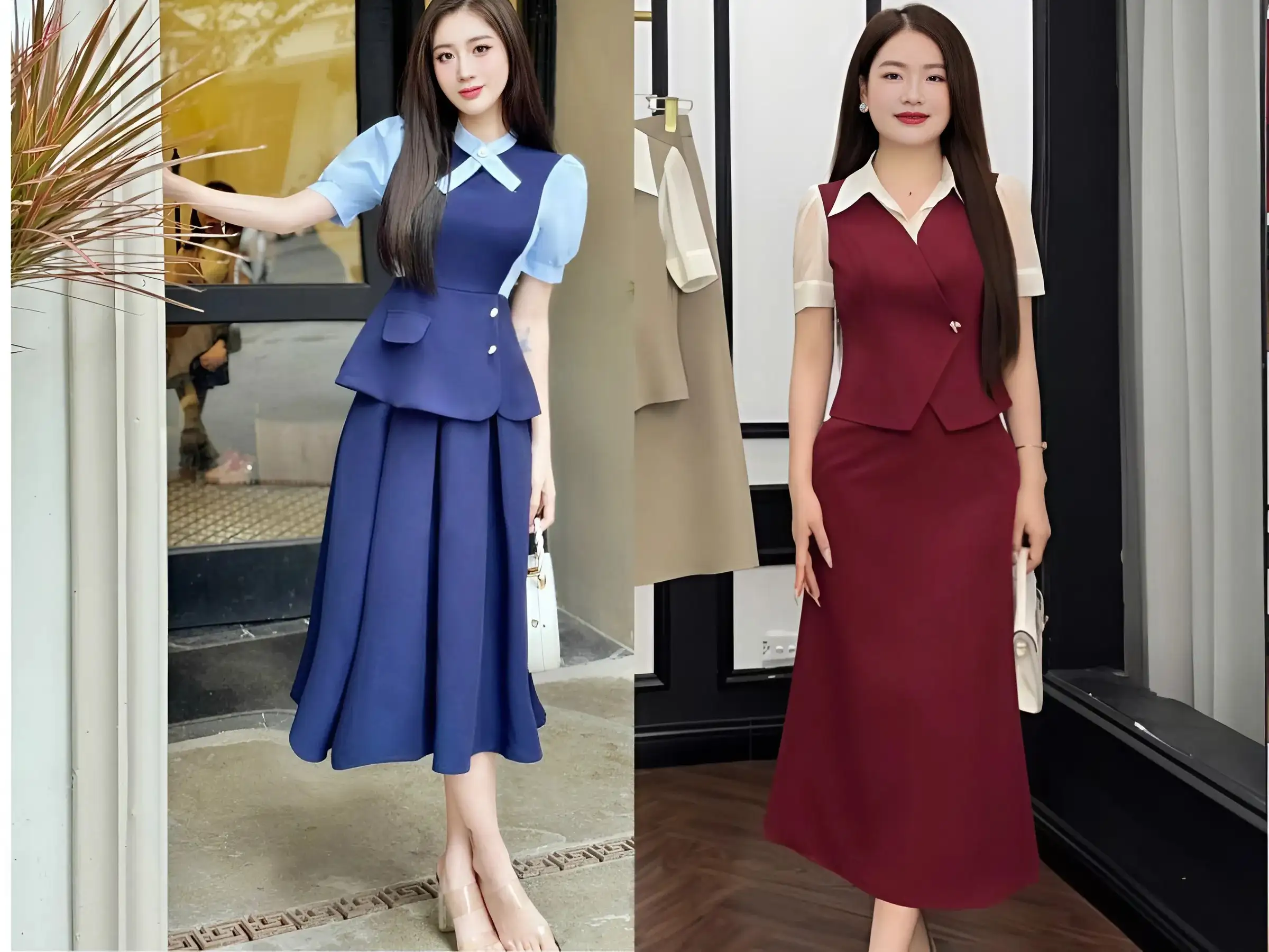 Váy liền thân Peplum