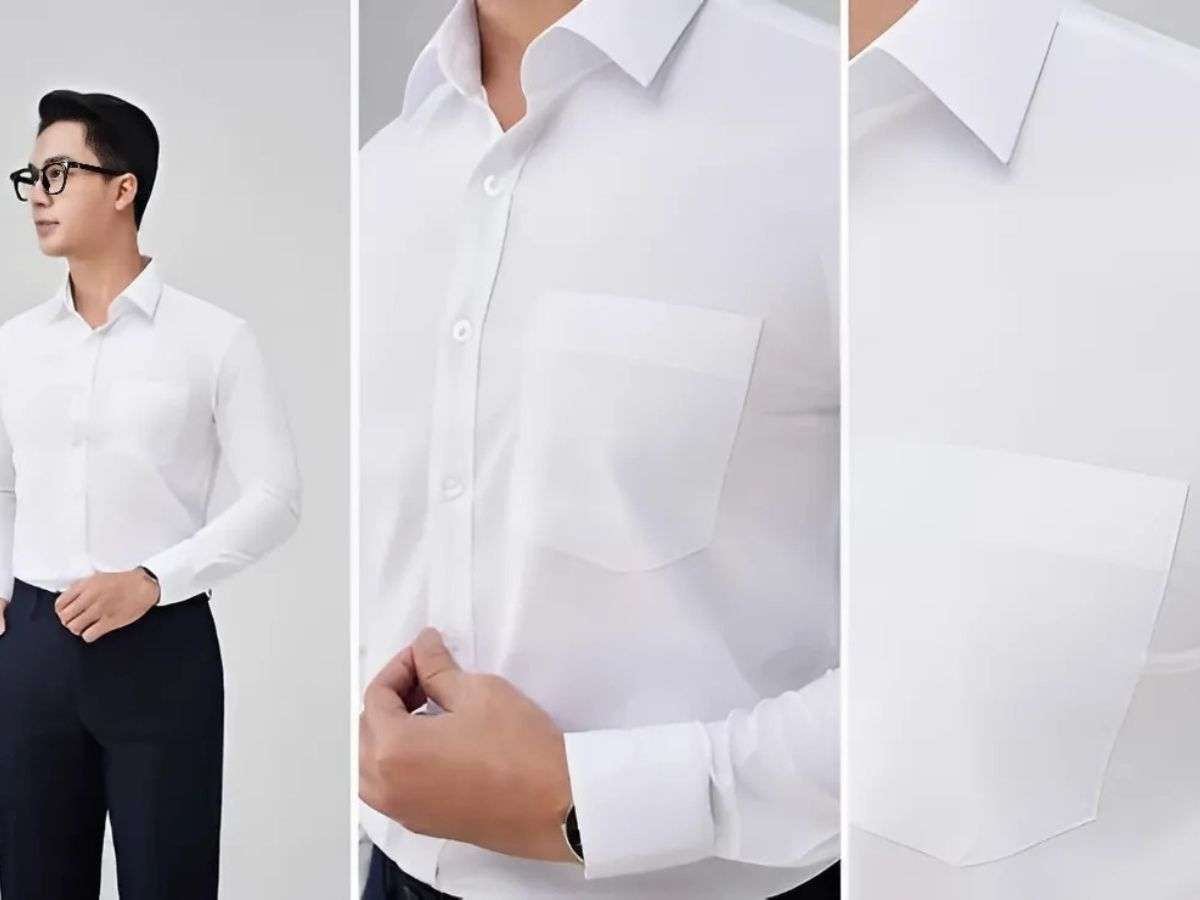 Sơ mi trắng sẵn sàng kết hợp với hầu hết mọi màu sắc, chất liệu và kiểu dáng