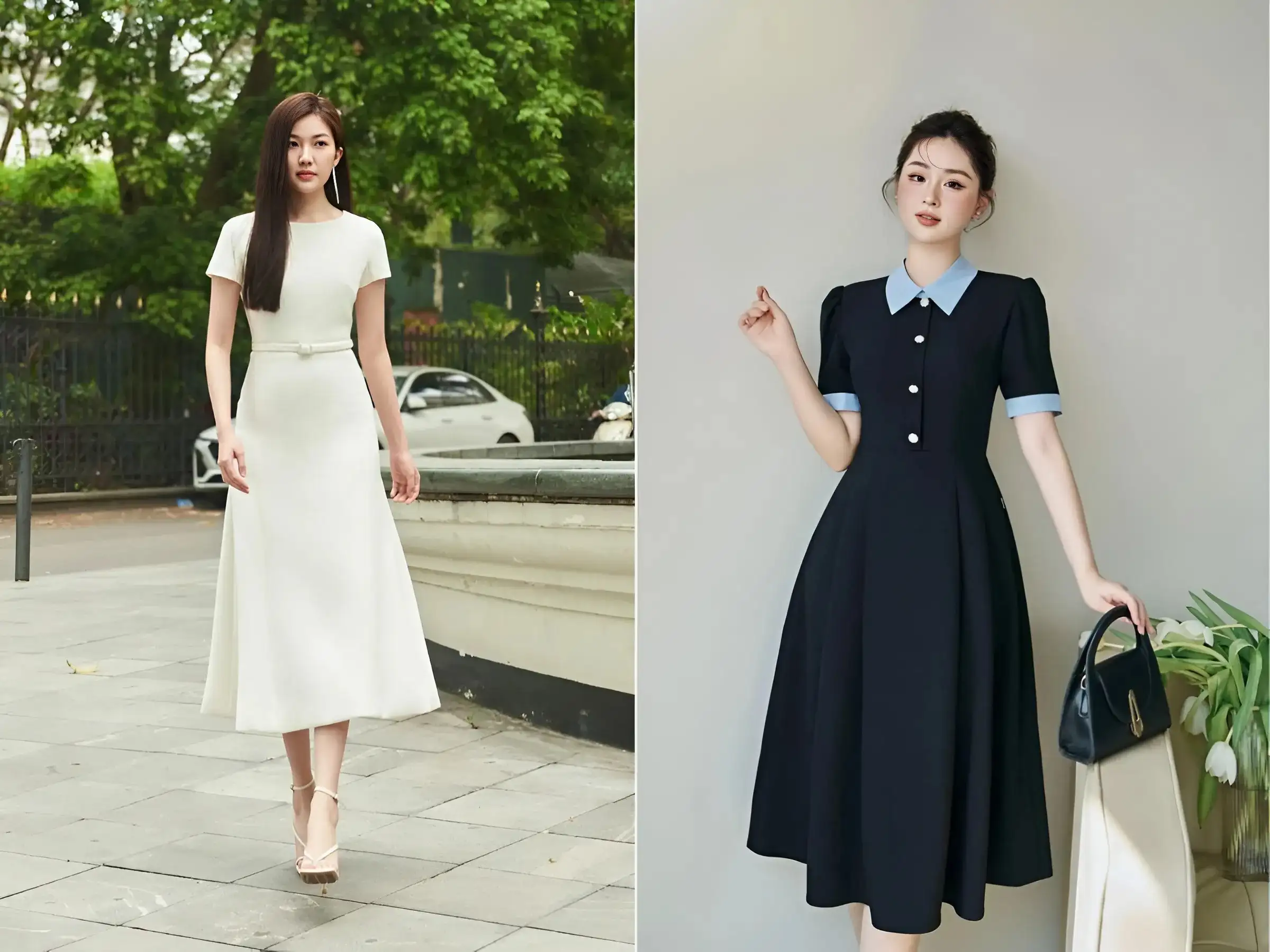 Đầm cho nàng dáng chuẩn tự tin chinh phục mọi kiểu dáng