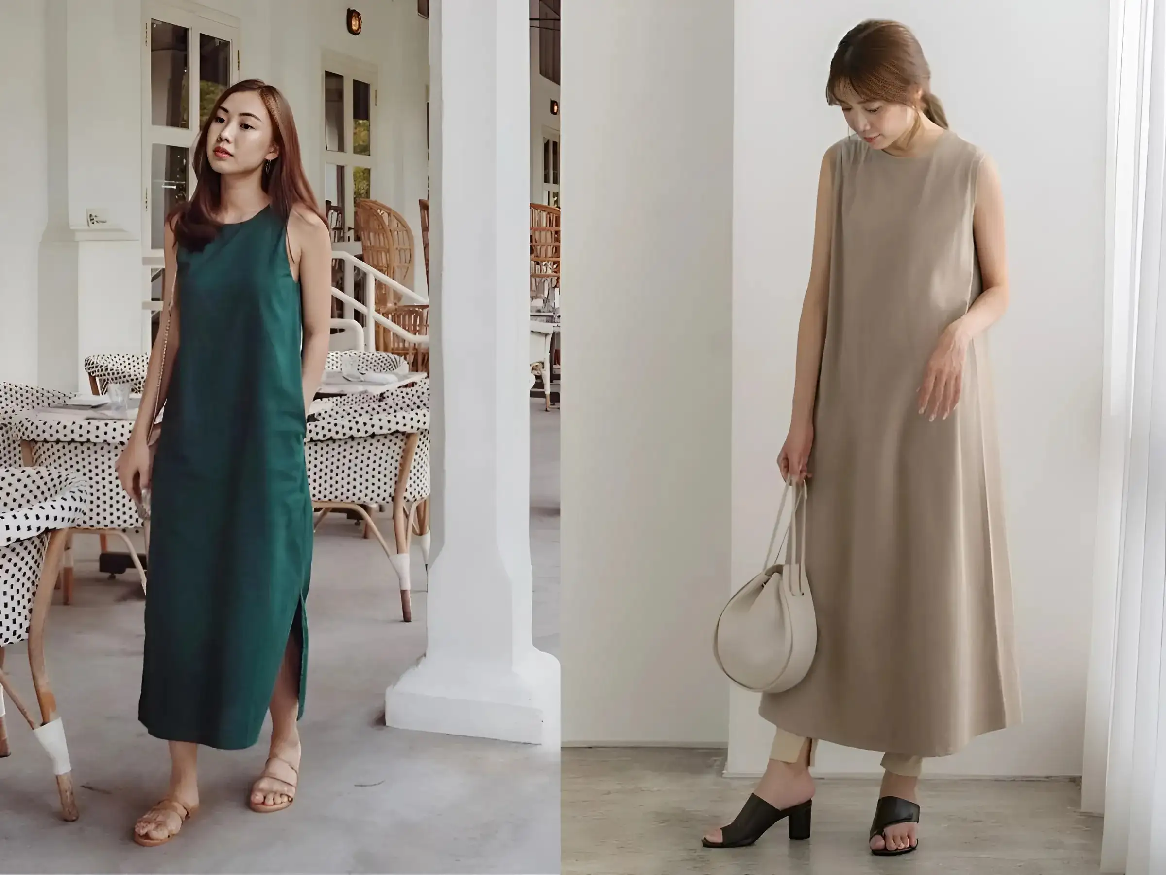 Đầm công sở dáng suông thoải mái giấu dáng, năng động