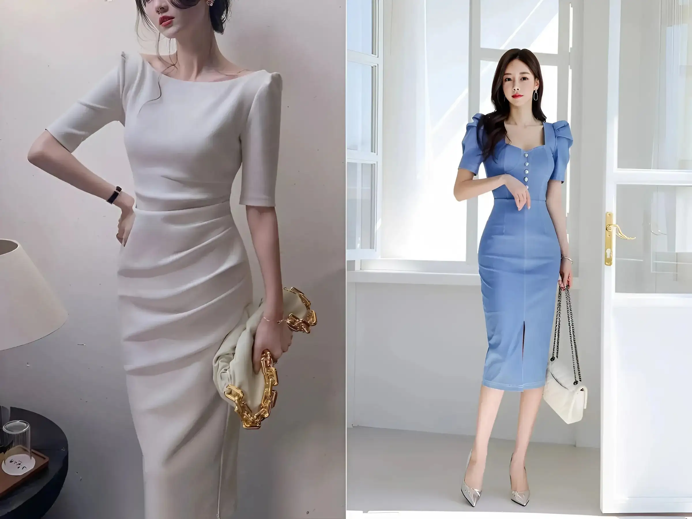 Đầm công sở dáng bút chì quyến rũ, chuyên nghiệp, cần sự tự tin
