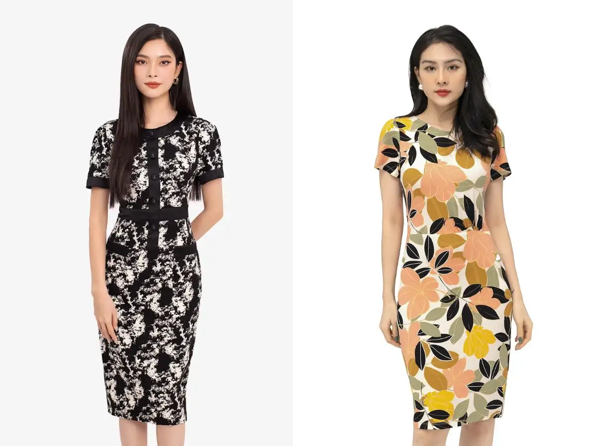 Màu Sắc Và Họa Tiết Đầm Ôm Công Sở