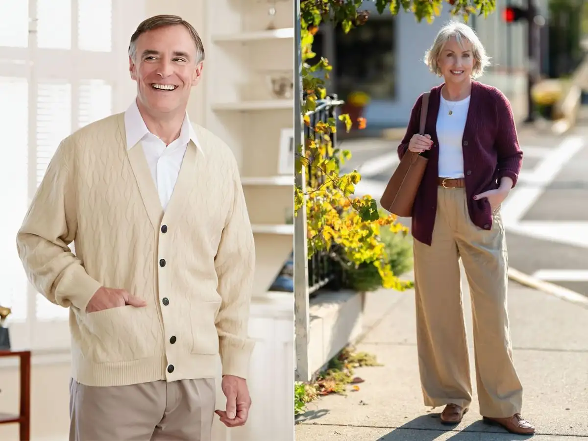 Áo cardigan là lựa chọn phù hợp cho tiết trời se lạnh