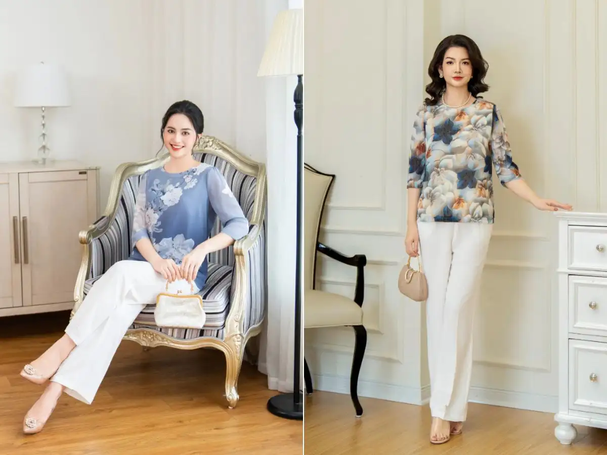 Vẻ đẹp thanh thoát khi phối đồ cùng áo voan