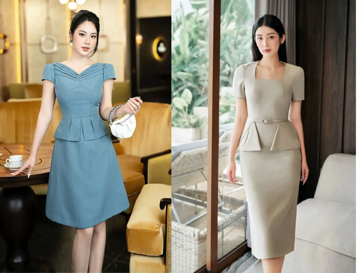 Váy peplum - Vũ khí che bụng và tôn eo hiệu quả
