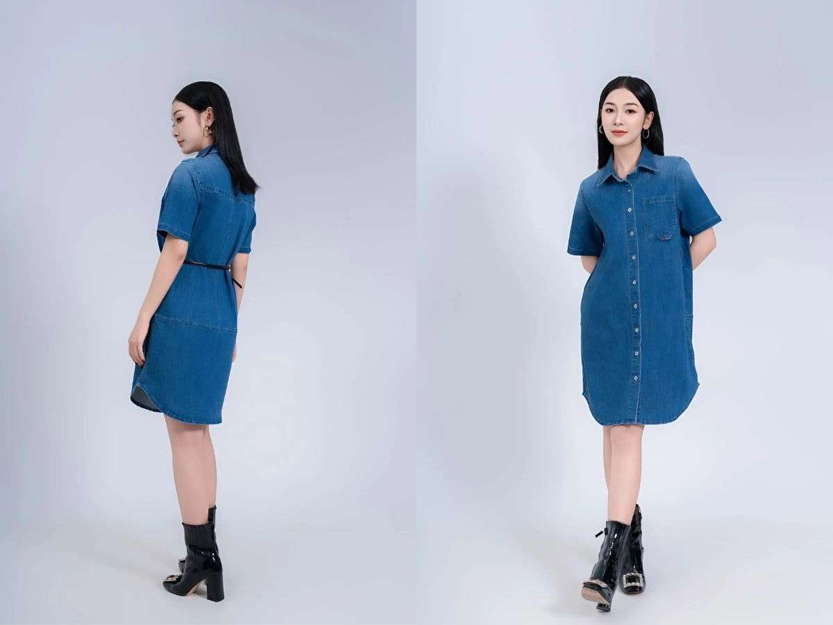 Váy sơ mi vừa mang vẻ thanh lịch công sở
