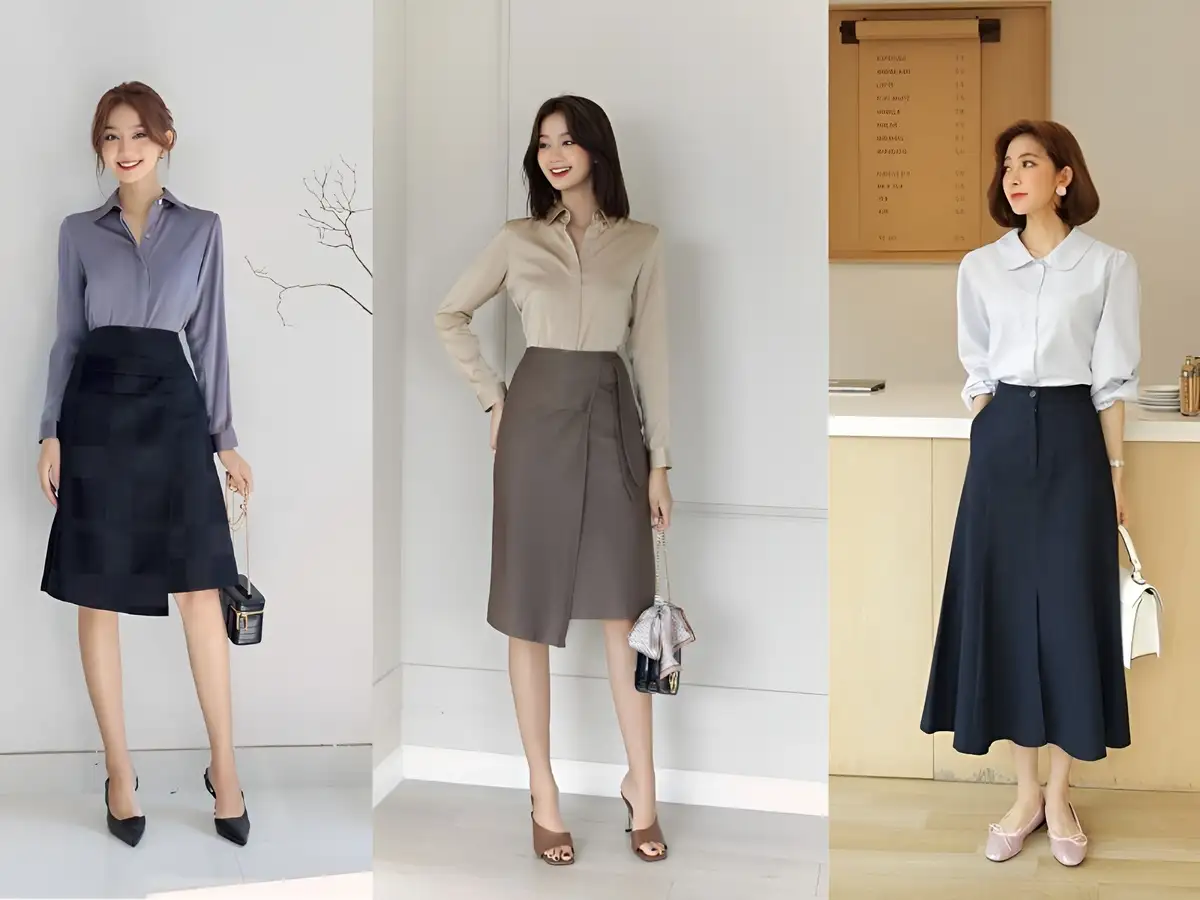 Cách chọn váy công sở cho dáng người quả lê