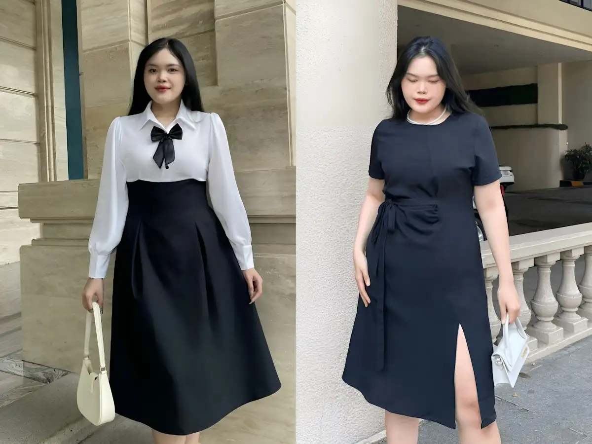 Tips chọn váy cho người thấp, béo bụng