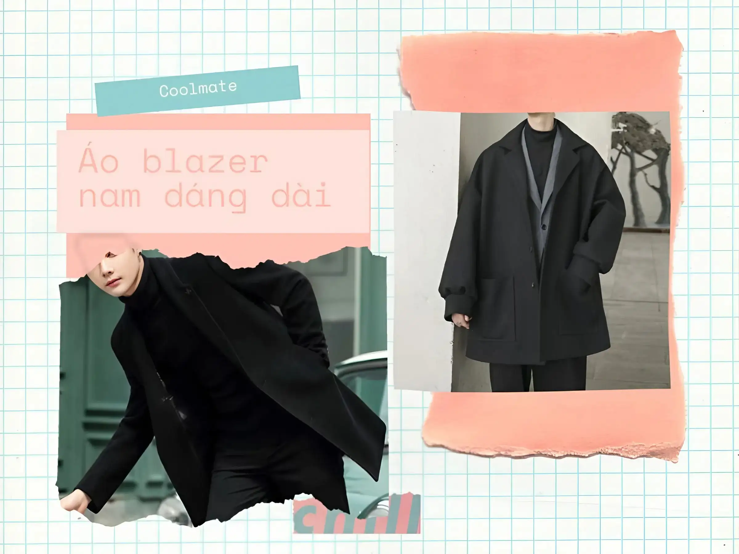 Áo khoác blazer nam dáng dài
