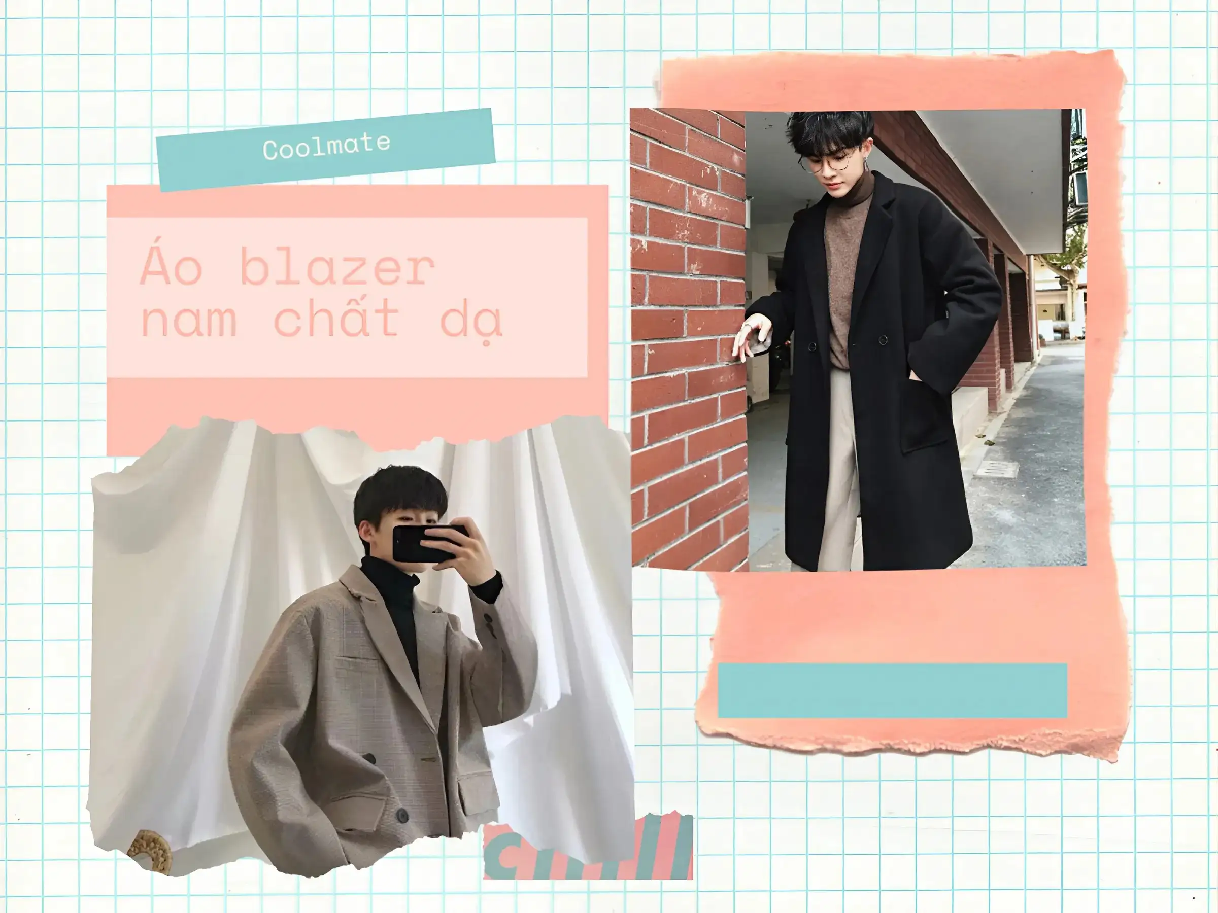 Áo khoác blazer nam chất dạ