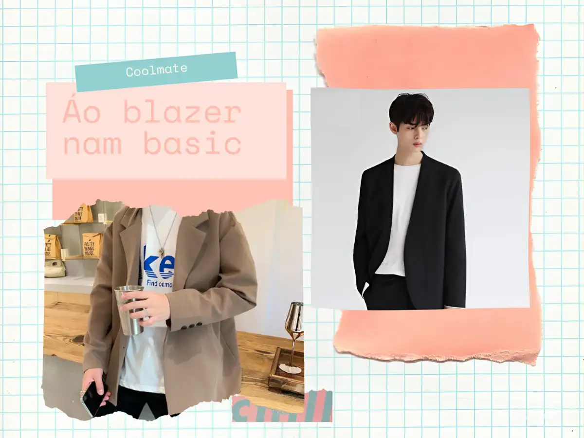 Áo khoác blazer nam basic
