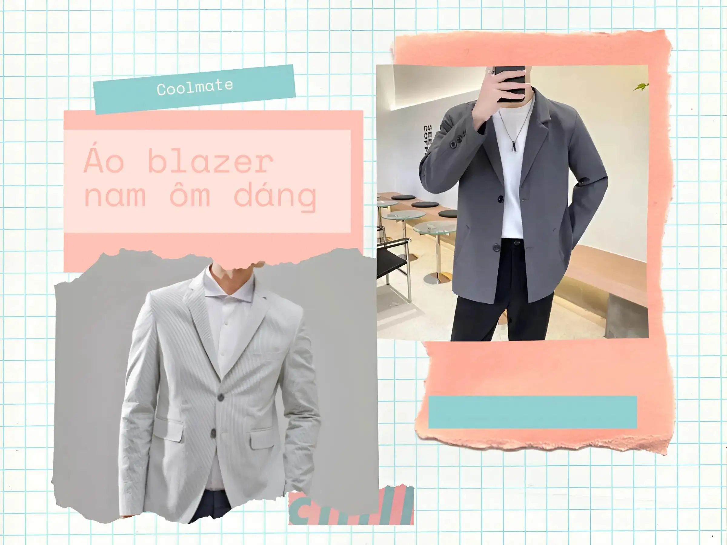 Áo khoác blazer nam dáng ôm