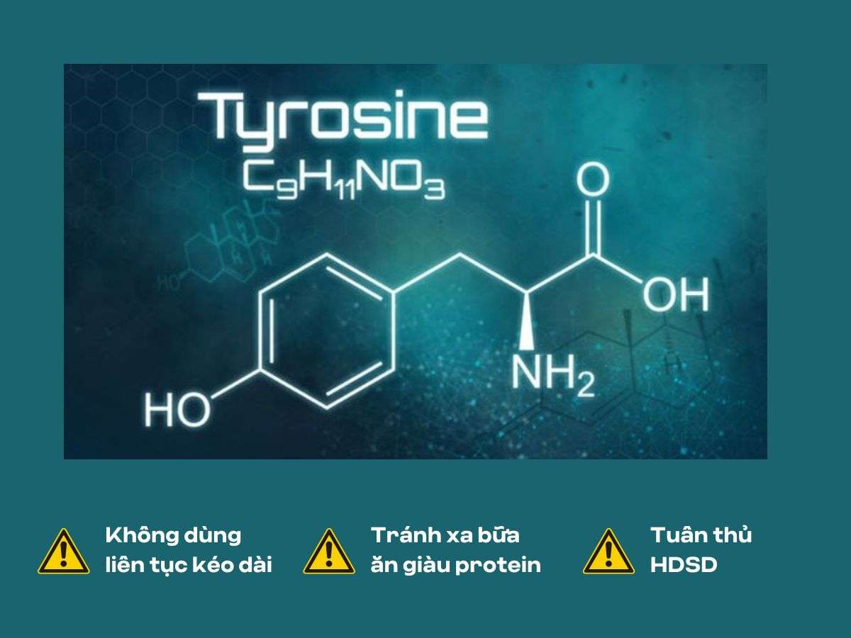 Lưu ý khi sử dụng Tyrosine
