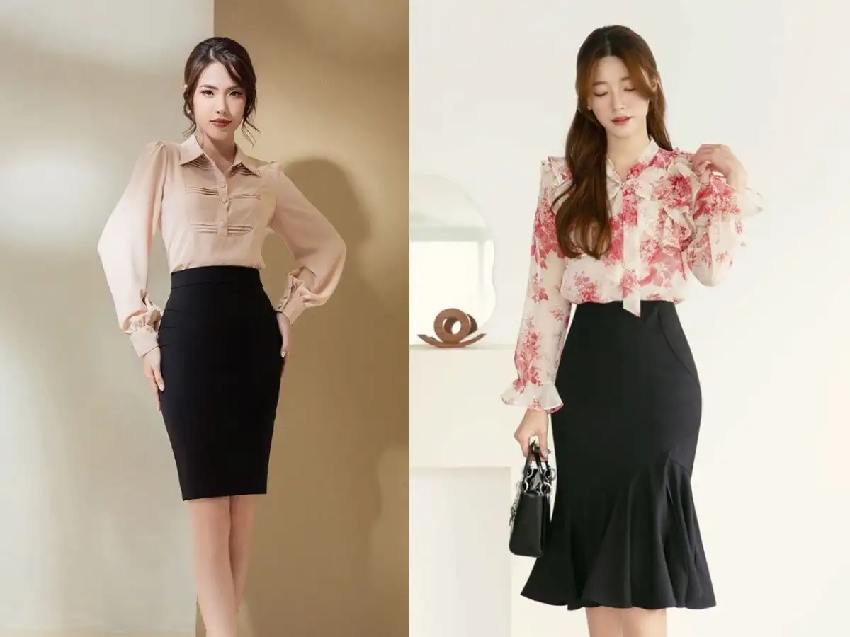 Mẹo chọn và bảo quản váy công sở chuẩn style Hàn Quốc