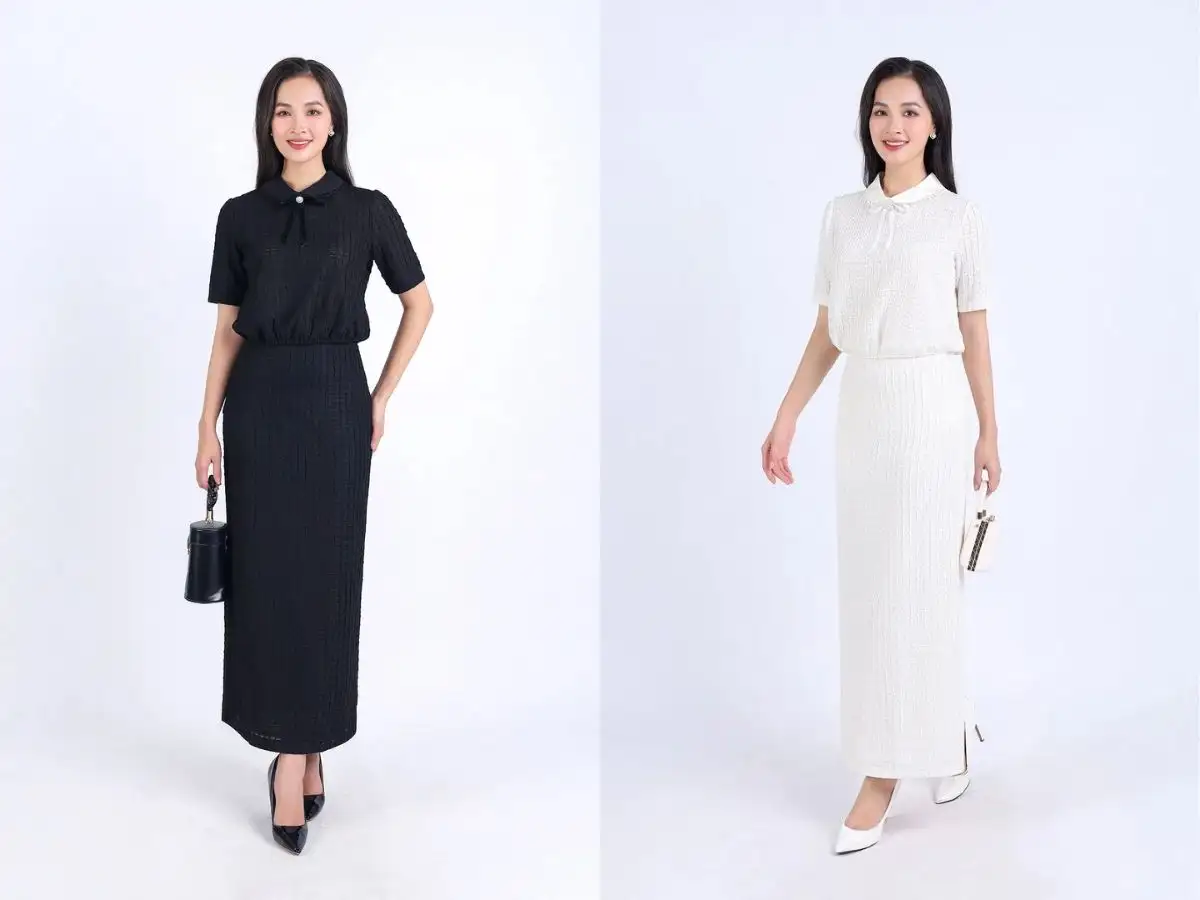Váy công sở dáng suông