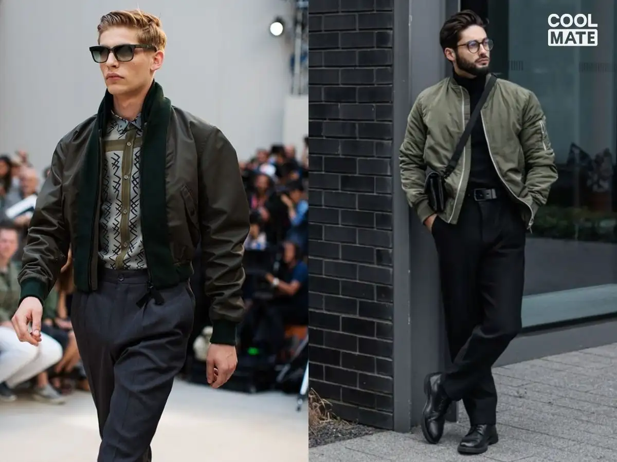 Áo khoác bomber với phong cách năng động